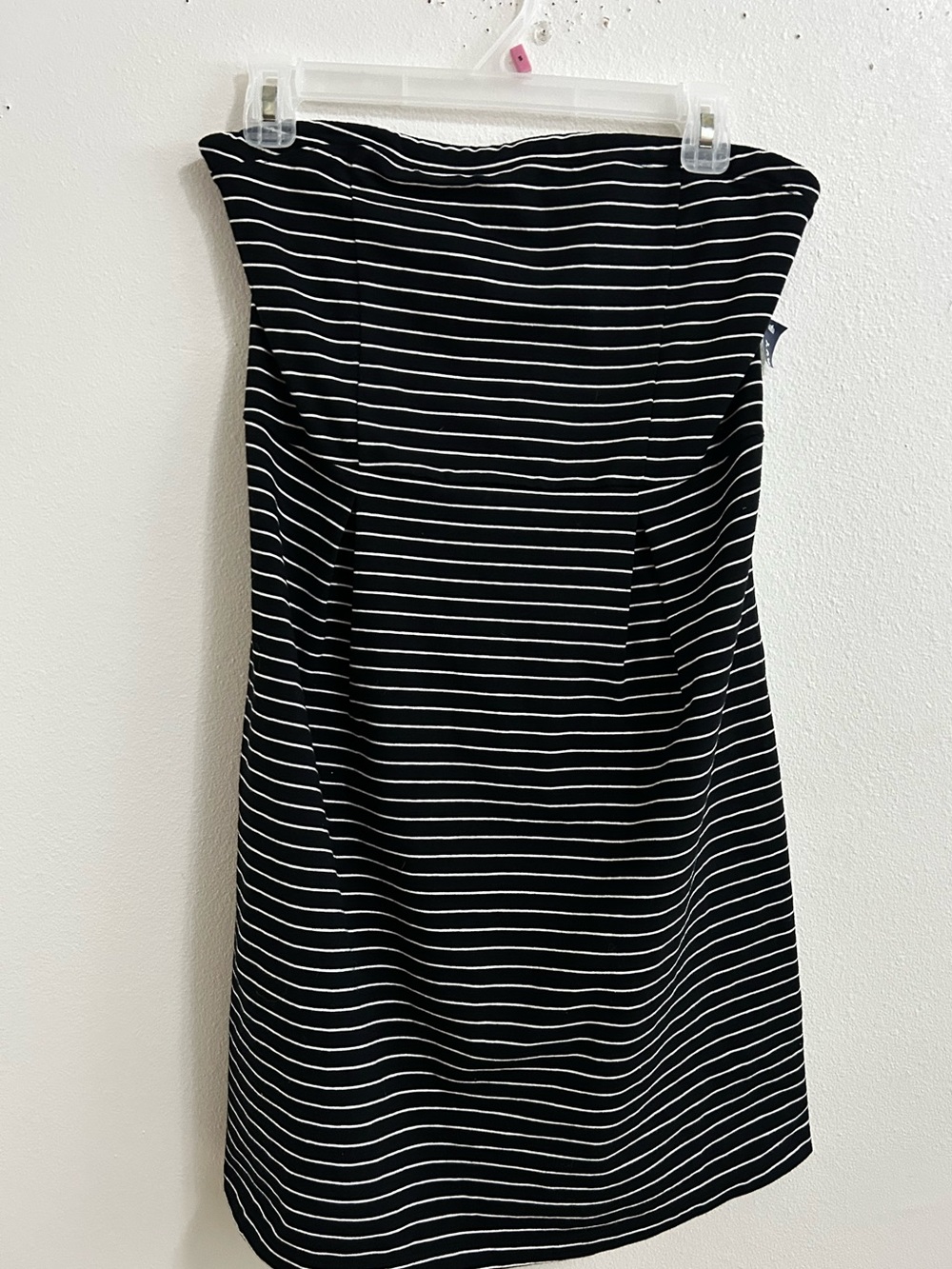 NWT Old Navy Strapless black and white striped dress